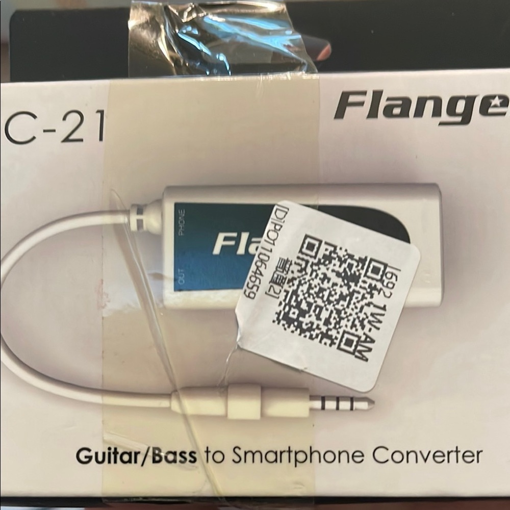 Lange Guitar/Bass to Smartphone Converter - Silver & Blue